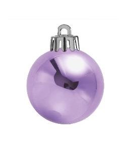 Weihnachtskugel Ø20cm, flieder glänzend