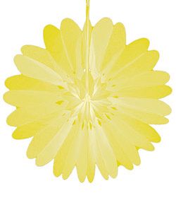 Papierfächer Ø35cm, gelb