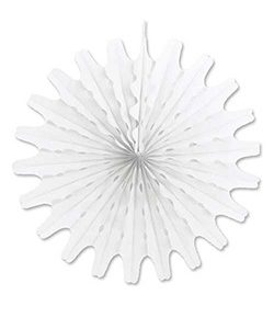 Wellenfächer weiß Ø60cm