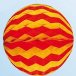 Wabenball Spanien Ø30cm, gelb/rot