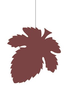 Herbstblatt Ø30cm, braun