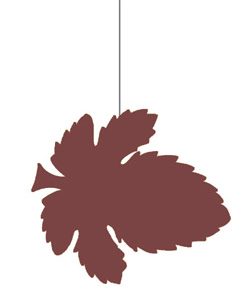 Herbstblatt Ø20cm, braun