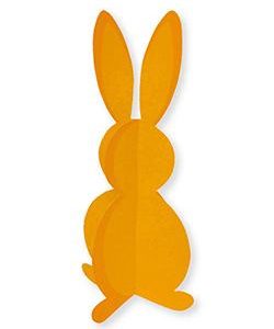 Hasen-Aufsteller Uni H:27cm, orange