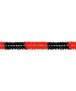 Papiergirlande rot/schwarz Ø16cm, L:4m