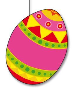 Ei-Hänger, bunt, 20cm