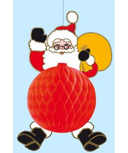 Ball-Hänger mit Weihnachtsmann