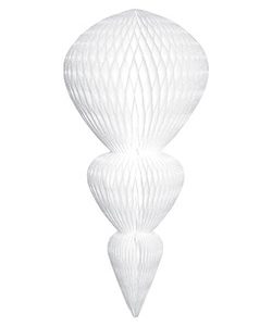 Papier-Eiszapfen L:65cm, weiß