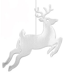 Rentier-Hänger 50x70cm, silber