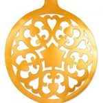 Ornament-Kugel - Hänger, Ø32cm, gold