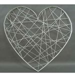 Herz 2D, 100cm, weiss