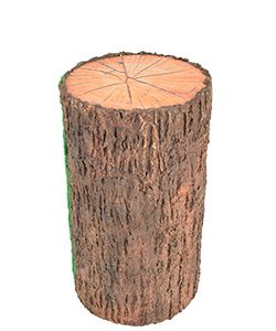 Baumstamm Ø30xH:45cm, naturbraun