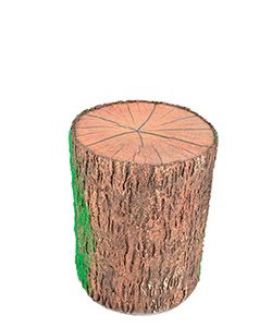 Baumstamm Ø40xH:60cm, naturbraun