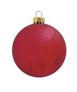 Weihnachtskugel Glitter Ø15cm, bordeaux