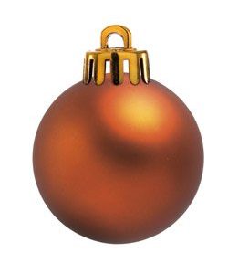 Weihnachtskugeln Ø60mm, kupfer matt, 24 Stück/Box