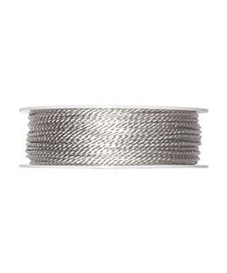 Kordel Ø2mm, hellgrau, L:50m/Rolle