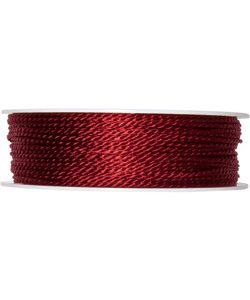 Kordel Ø2mm, weinrot, L:50m/Rolle