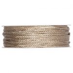 Kordel Ø2mm, perl/sand, L:50m/Rolle