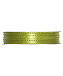 Doppelsatin-Band B:3mm, frühlingsgrün, 50m/Rolle