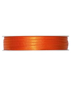 Doppelsatin-Band B:3mm, orange, 50m/Rolle
