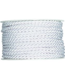 Kordel Ø4mm, weiß, L:25m/Rolle