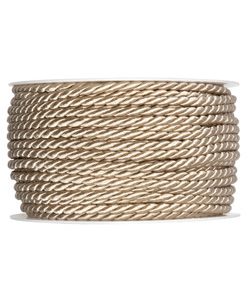 Kordel Ø4mm, perl/sand, L:25m/Rolle