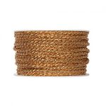 Kordel Ø4mm, gold, L:25m/Rolle