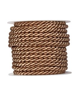 Kordel Ø6mm, hellbraun, L:10m/Rolle