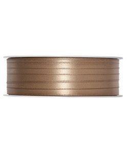 Doppelsatin-Band B:6mm, natur(beige), 50m/Rolle