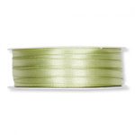 Doppelsatin-Band B:6mm, pastell grün, 50m/Rolle