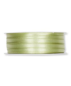 Doppelsatin-Band B:6mm, pastell grün, 50m/Rolle