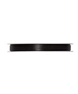 Kunstseideband B:8mm, schwarz, 50m/Rolle