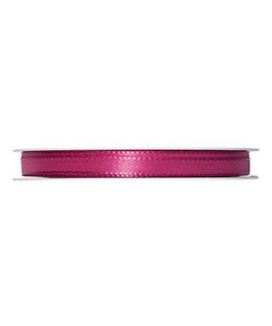 Kunstseideband B:8mm, dunkelpink, 50m/Rolle