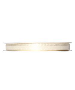 Kunstseideband B:8mm, creme, 50m/Rolle