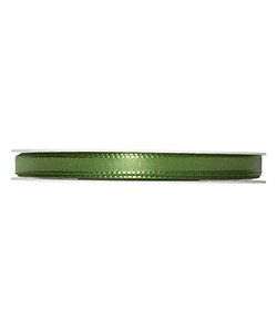 Kunstseideband B:8mm, moosgrün, 50m/Rolle