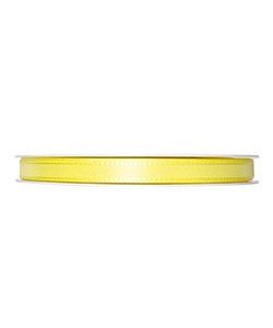 Kunstseideband B:8mm, zitronengelb, 50m/Rolle