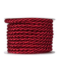 Kordel Ø8mm, weinrot, L:10m/Rolle
