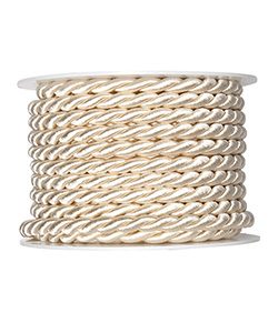 Kordel Ø8mm, creme, L:10m/Rolle