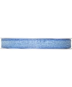 Organzaband B:10mm, hellblau, 50m/Rolle