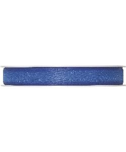 Organzaband B:10mm, dunkelblau, 50m/Rolle