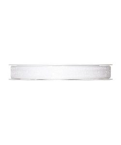 Organzaband B:10mm, weiss, 50m/Rolle