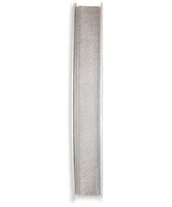Organzaband B:10mm, hellgrau, 50m/Rolle
