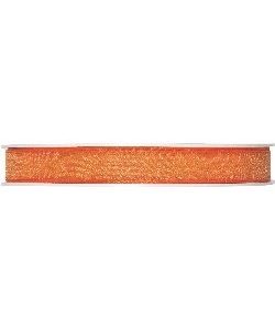Organzaband B:10mm, orange, 50m/Rolle