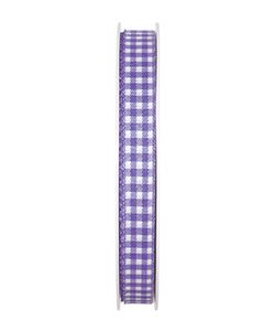 Dekoband Bauernkaro B:10mm, lavendel