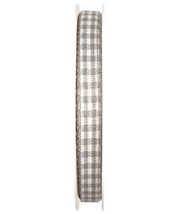 Dekoband Bauernkaro B:10mm, grau