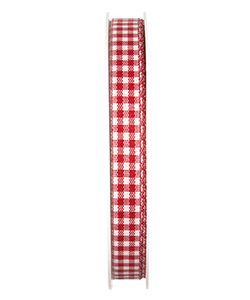 Dekoband Bauernkaro B:10mm, rot