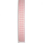 Dekoband Bauernkaro B:10mm, pastell pink