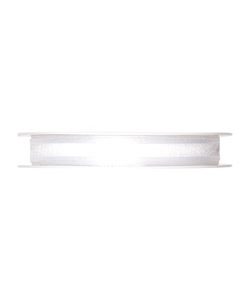 Organza/Satinband B:10mm, weiß, L:25m/Rolle