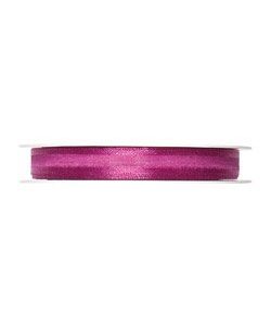 Organza/Satinband B:10mm, pink, L:25m/Rolle