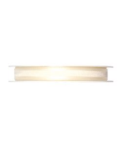 Organza/Satinband B:10mm, creme, L:25m/Rolle