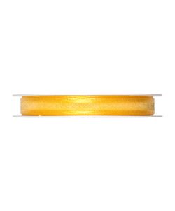 Organza/Satinband B:10mm, gelb, L:25m/Rolle